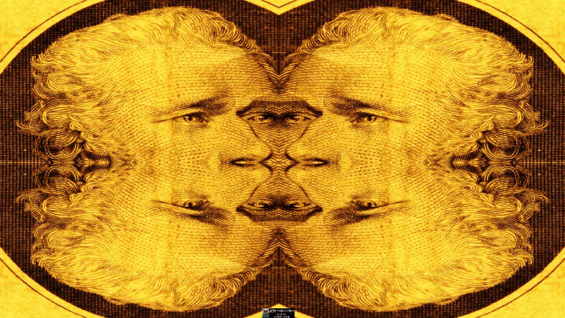 Making Monsters � U.S. Presidents and Paper Currency Quadroscopic Money Artwork